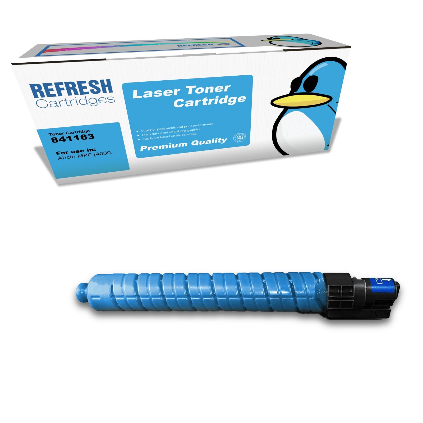 Refresh Cartridges Cyan 841163 Toner Compatible With Ricoh Printers