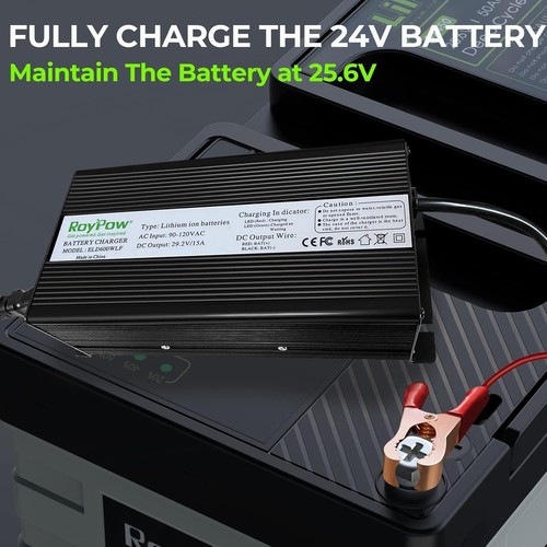 Efficient 24V 15A LiFePO4 Battery Charger - Fast Charging & Safety Features - Picture 8 of 9