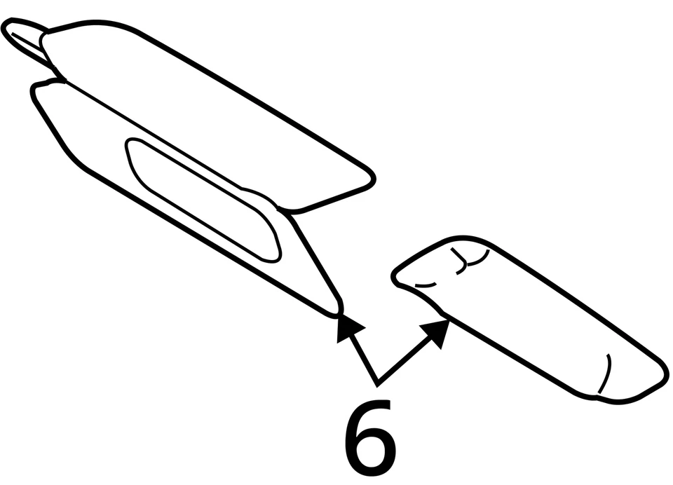 Ford Expedition 2011 pasajero parasol espejo parasol derecho VNO49 Foto 4 de 4