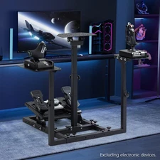 Supllueer Flight & Racing Sim Stand Square Tube With Shift Lever Panels Logitech