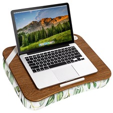 LapGear - Designer Lap Desk Fits up to 15.6" Laptop - Watercolor Leaves