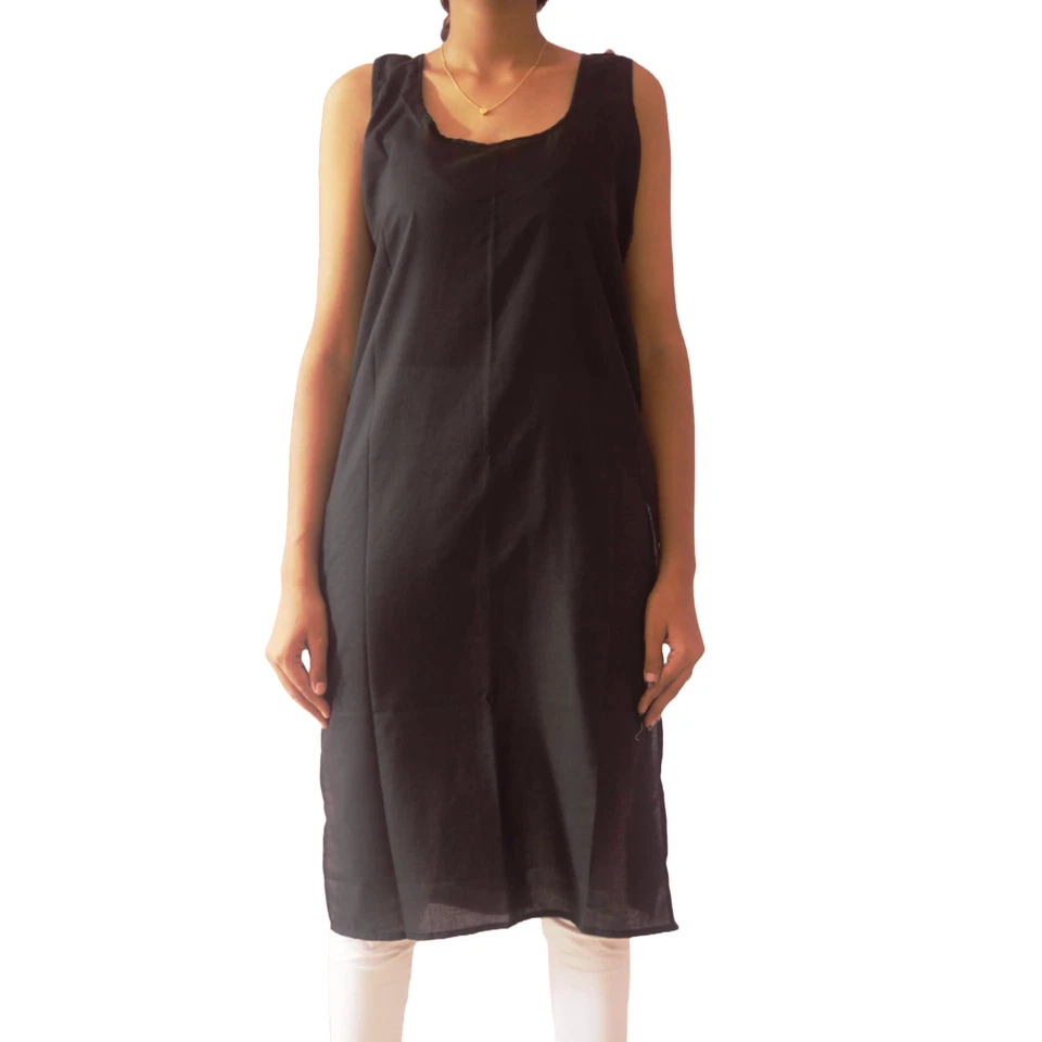 Дамы хлопок внутренний скольжения, полная длина нижнее белье камзол для прозрачного платья - Изображение 2 из 4