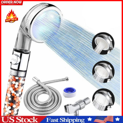 3 Spray Settings High Pressure shower Head with Filter, Handheld Rainfall Combo