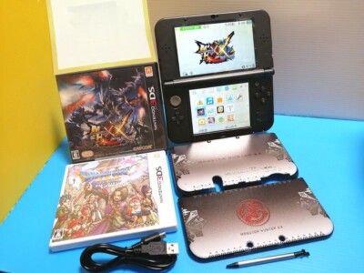 New Nintendo 3DS LL with IPS top screen and Monster Hunter cover plates From JP