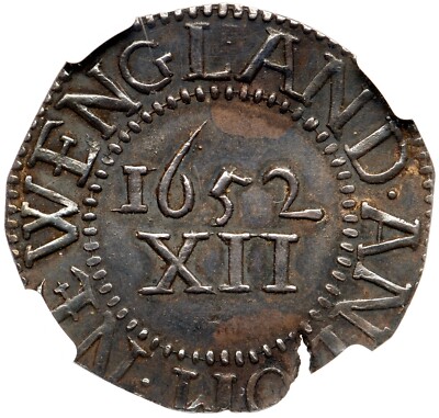 1652 N-2 R-4 NGC MS 60 No Pels Pine Tree Shilling Massachusetts