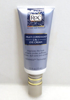 ROC MULTI CORREXION 5 IN 1 EYE CREAM HEXINOL TECHNOLOGY 0.5 OZ NWOB