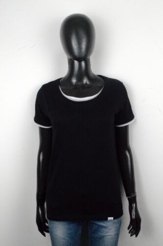 Suéter FILA Camiseta Mujer Talla M Camiseta Manga Corta Polo Algodón Negro - Photo 1/14
