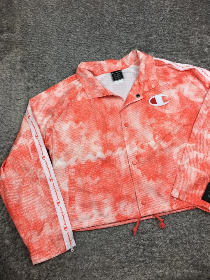 Cortavientos Champion para mujer talla 2XL rosa/naranja Foto 3 de 4