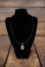 Briard - silver covered pendant with image of a purebred dog, Art Dog IE