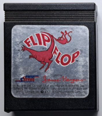 Flip Flop by First Star Atari 400 600XL 800XL Cartridge only ULTRA RARE - Tested