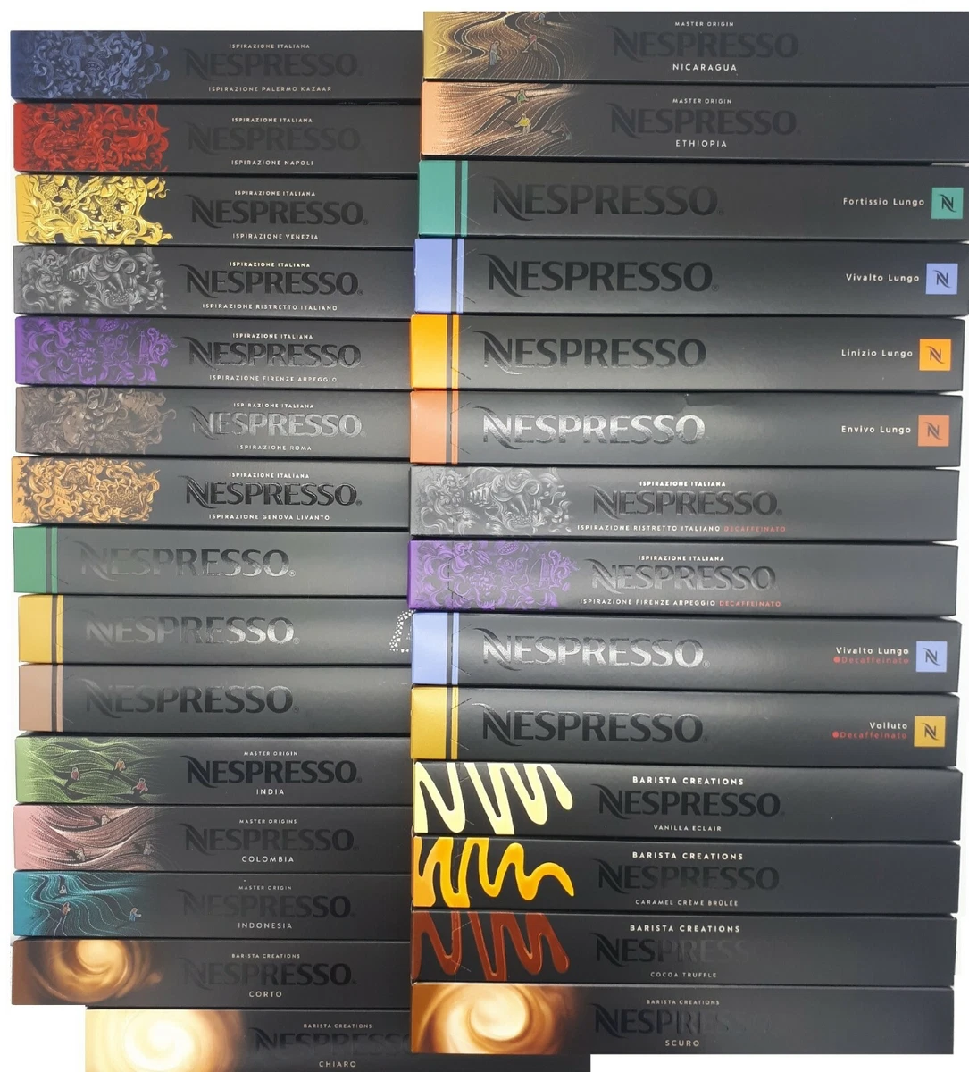 Genuine Nespresso Coffee Capsules, Pods, Assorted Flavours to Pick