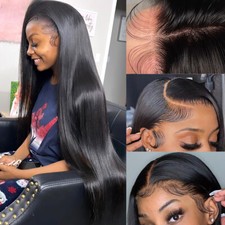 13x6 13x4 HD Lace Frontal Wig Glueless Wig Straight Human Hair Wigs for Women