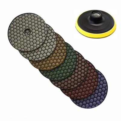 3'' to 7'' masonry tools wet dry polisher grinder disc granite marble stone buffer
