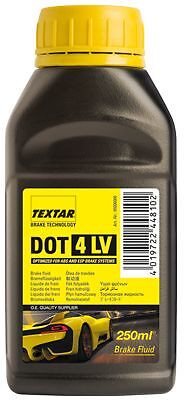 TEXTAR Bremsflüssigkeit 0,25 l DOT4LV FMVSS 116 DOT4 ISO 4925 (Class 6)