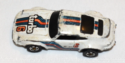 Hot Wheels 1974 Porsche P-911 White Turbo #6 Made in Hong Kong
