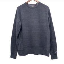 Champion French Terry Crew Neck Sweatshirt Gray Athleisure Loungewear Size M