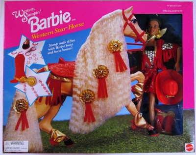 barbie western star horse