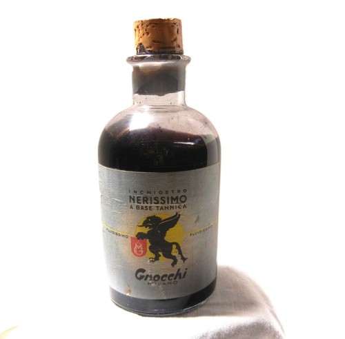 RARE Inchiosro NERISSIMO Gnocchi Tannica Based Ink MADE IN ITALY Cavallini & Co