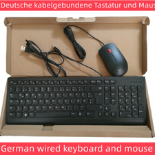 German layout Black Slim USB-Wired keyboard and mouse kit for Lenovo SK-8823