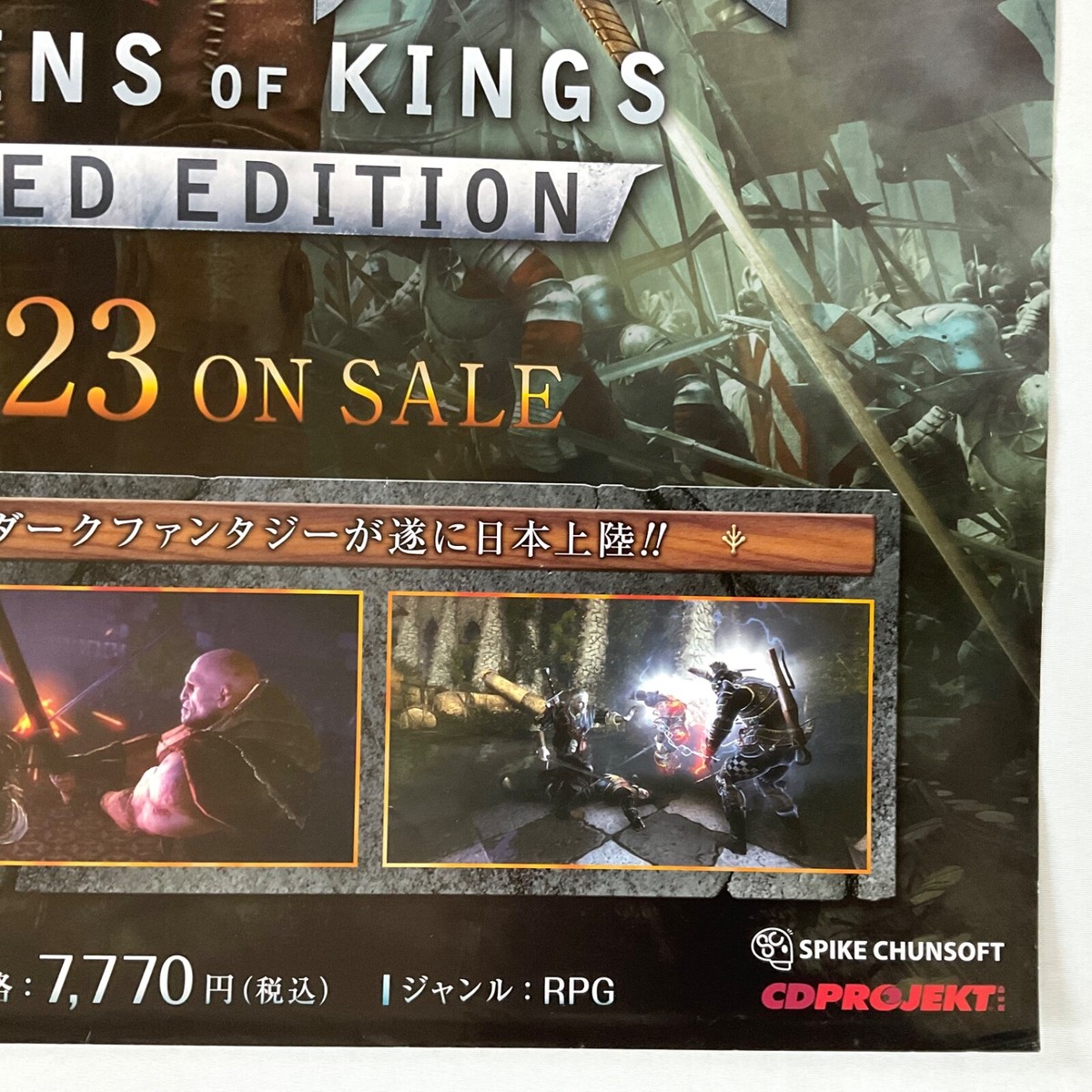 The Witcher 2: Assassins of Kings Promo Advertisement Game Poster