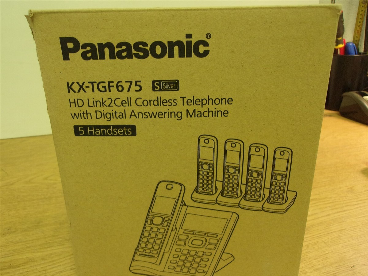 Panasonic KX-TGF675 HD Link 2Cell Cordless Phone w/ Answering 