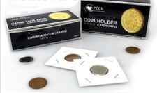 100pcs Paper Cardboard 2x2 Coin Holder Mylar Flips for 37mm Silver Gold coins