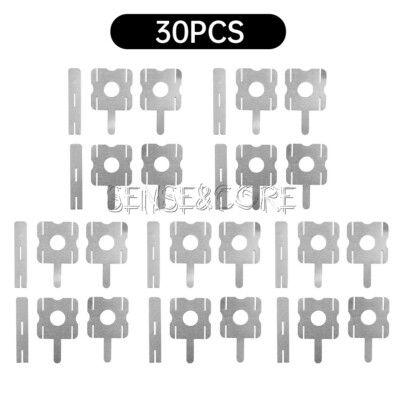 30pcs Spot Welding Nickel Plate Battery Plating Nickle Sheet Strap Strip Sheets-