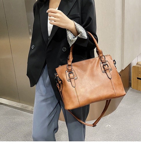 New Women Female Handbags Shoulder Bags Vintage Hobo Bucket Leather Bags Tote - Picture 9 of 9