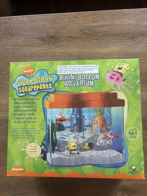SpongeBob SquarePants Bikini Bottom Aquarium Fish Tank w/ Original Box