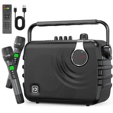 135W Power Voice Amplifier with 2 Wireless Bluetooth Microphones, Professiona...