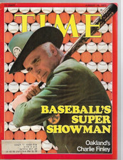Time Magazine August 18, 1975-Baseball's Super  Showman Oakland's Charlie Finley