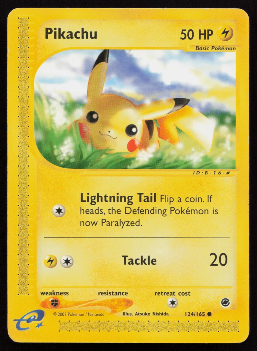 Pikachu Pokémon TCG Expedition Base Set Individual Collectible