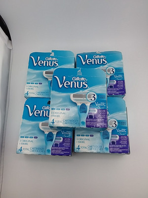 x5 Gillette Venus 3 Original & 1 Swirl Refill Cartridges