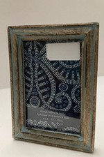 Handcrafted in India Rectangular Wooden Picture Frame Fits 4   x 6   