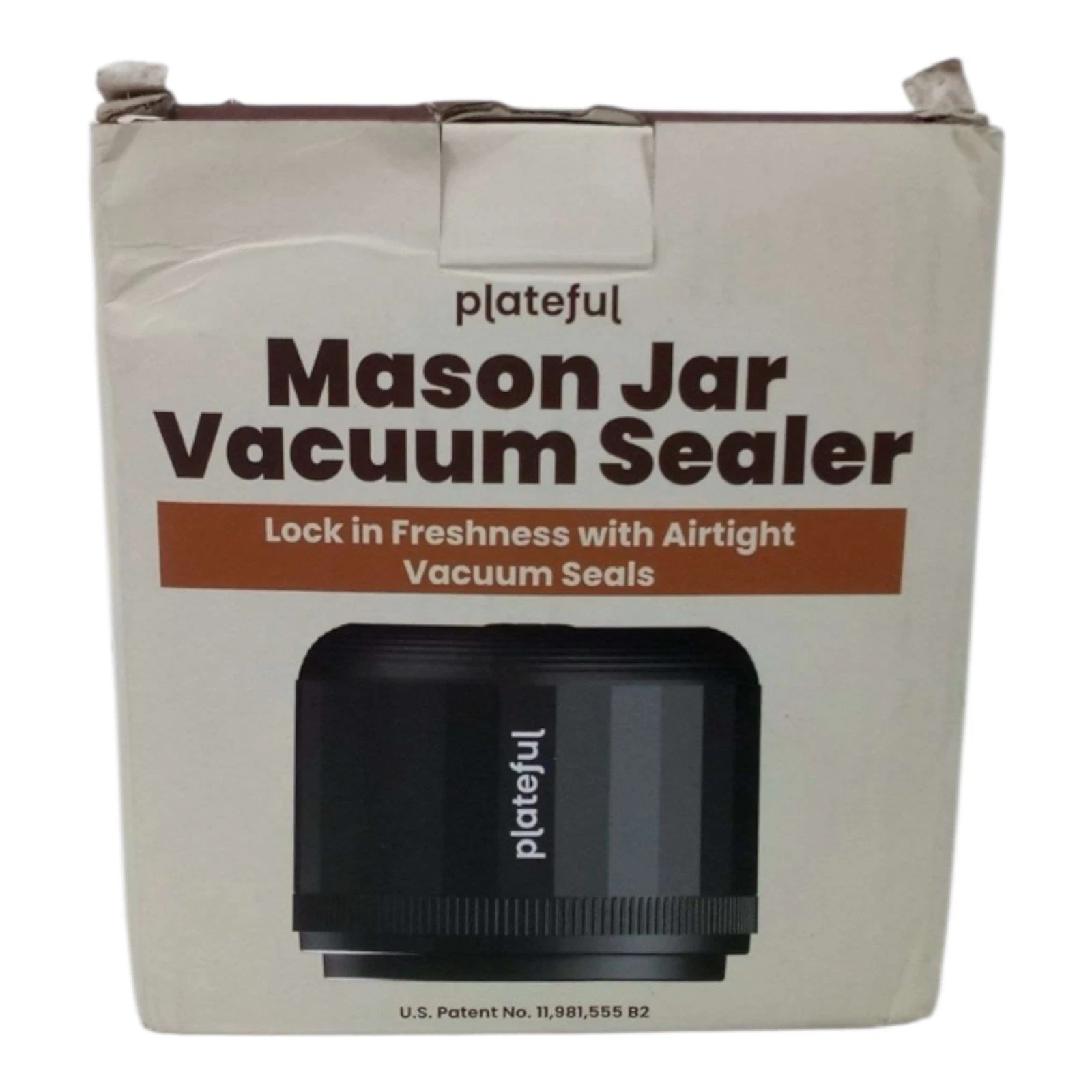Plateful Mason Jar Vacuum Sealer – Black