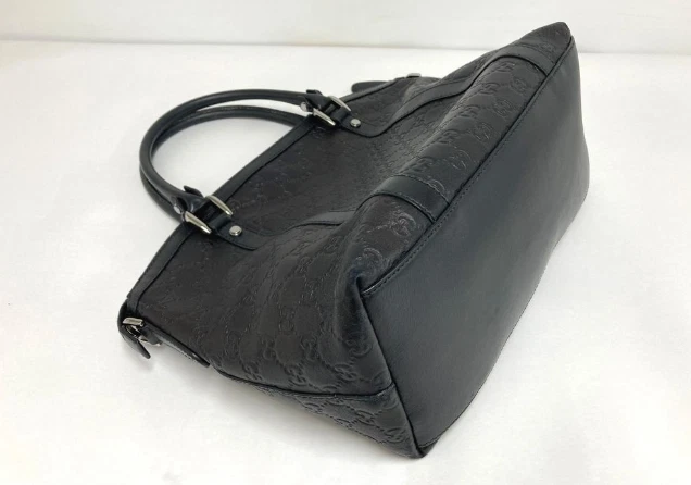 Gucci Guccissima Imprime Black Leather Handbag GG - Image 4 of 4