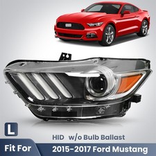 For 2015-2017 Ford Mustang Hid Xenon Wled Drl Headlight Projector Driver Side