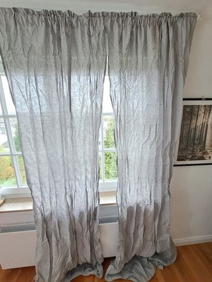 IKEA Aina Vorhänge, 1 Paar, 145cm X 300cm, Grau