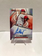 2025 BOWMAN’S BEST QUINN MATHEWS ON-CARD AUTO ST LOUIS CARDINALS