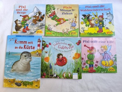 6 Kinderbücher Pixi Carlsen Erdbeerfee Konvolut Softcover Deutsch