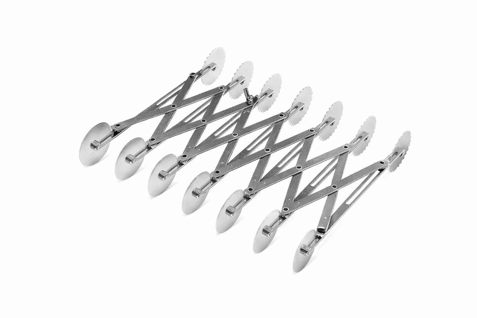 12 Wheel Dough Cutter Stainless Steel Adjustable Pastry Tool