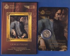 San Marino 2 Euro Commemorative Coin 2011 Giorgio Vasari BU in Folder 