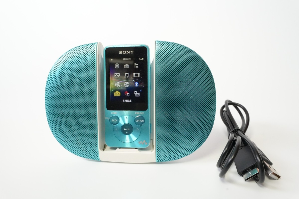 Sony Walkman NW-S784 Blue 8GB Bluetooth MP3 Player + Speaker Dock