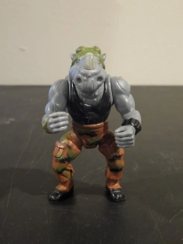 Vintage TMNT Teenage Mutant Ninja Turtles Rocksteady 1988 Figure Only Playmates