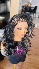 BoHo Knotless Braids Braided Wig. Braids. Full Lace Baby Hair