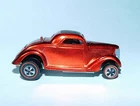 1968 MATTEL HOT WHEELS REDLINE CLASSIC '36 FORD COUPE METALLIC RED NEAR MINT!!!