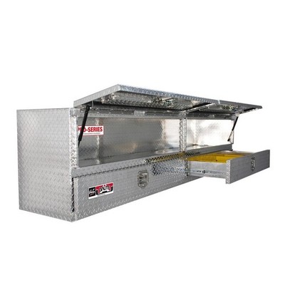 Westin 80-TB400-96D-BD Truck Bed Side Rail Tool Box High Cap 96in Stake Bed Cont