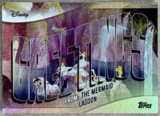 2025 TOPPS DISNEY WONDER GREETINGS FROM THE MERMAID LAGOON FOIL POSTCARD #GF-21