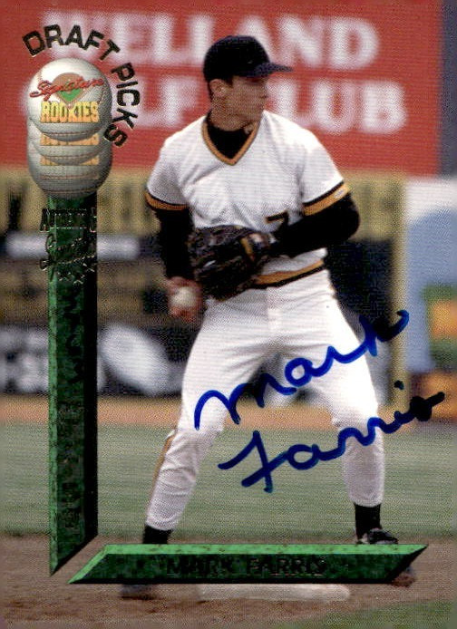 1994 Signature Rookies Draft Picks Autographs Insert #11 Mark Farris (RC)