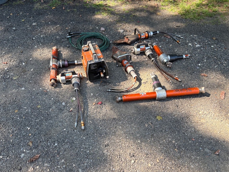Holmatro rescue tools. Includes gas pump and assorted tools | eBay
